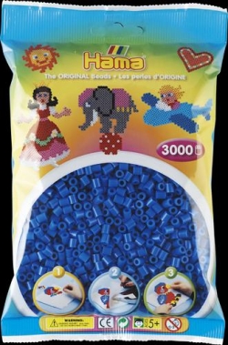 Beutel mit 3000 Bügelperlen Midi, 09-hellblau