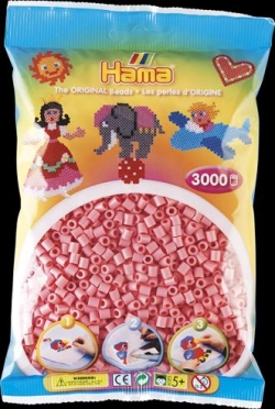Beutel mit 3000 Bügelperlen Midi, 06-hellrot rosa