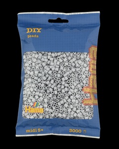 Beutel mit 3000 Bügelperlen Midi, 70-hellgrau