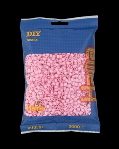 Beutel mit 3000 Bügelperlen Midi, 95-pastell rose