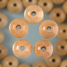 Holzperlen natur, 4 mm, 150 Stück