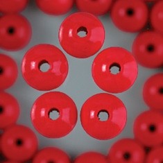 Holzperlen, rot, 4 mm , 150 Stück