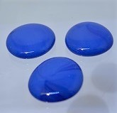 Jumbonuggets durchgefärbt, königsblau opak,  ca. 35-37 mm, 500 gr
