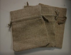 Murmelsäckchen aus Jute, natur, 10x13 cm, Stck.