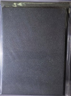 Restposten Karten und Kuverts im 5-er Set, blanko A6-C6, schwarz