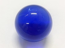 Deko Kristallglaskugel Rundschliff, 25 mm, blau, Stck.