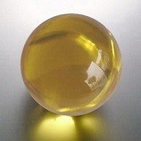 Deko Kristallglaskugel Rundschliff, 25 mm, gelb, Stck.