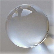 Deko Kristallglaskugel Rundschliff, 25 mm, klar, Stck.