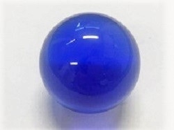Deko Kristallglaskugel Rundschliff, 30 mm, blau, Stck.