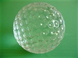 Kristallglaskugel 50 mm, Design Golfball