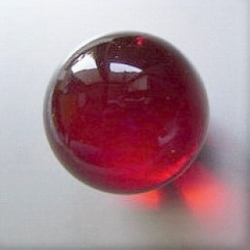 Deko Kristallglaskugel Rundschliff, 40 mm, rot, Stck.