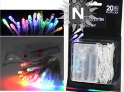 Lichterkette Batterie LED, 20 Lämpchen, multicolor