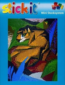 Mini Stecksystem Tiger abstrakt nach Franz Marc, Komplettpaket