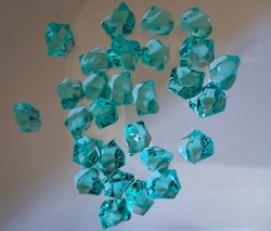 Acryldekosteine, klein, mintgrün, 500 gr.-Sparpackung