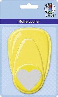 Motivlocher groß, Stanzmotiv Herz