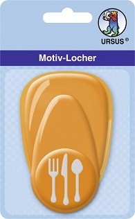 Motivlocher mittel, Stanzmotiv Menü