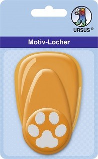 Motivlocher mittel, Stanzmotiv Pfote