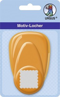 Motivlocher mittel, Stanzmotiv Quadrat mit Wellen