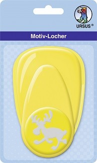 Motivlocher groß, Stanzmotiv Elch galoppierend