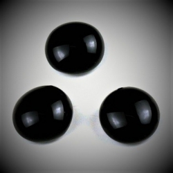 Glasnuggets Premium, tiefschwarz opak, 18-20 mm, 100 gr im Netz
