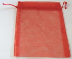 Organzabeutel, rot, 18x13 cm, 6 Stck.