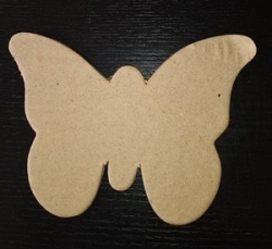 Restposten Ornament aus Pappart, Schmetterling groß