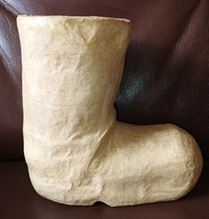 Restposten Ornament Papp Art, Nikolausstiefel