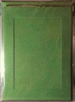 Restposten Karten und Kuverts im 5-er Set, blanko A6-C6 mit Passepartout, tannengrün