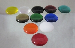 Kristall Glasnugget exakt rund, buntmix, 25 mm, 100 gr