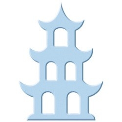 Restposten Silhouettenlocher, Motiv Pagode