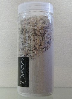 Dekosand fein und Muschelgranulat im Mix, naturfarben, 700 gr.