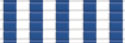 Bastelwellpappe weiß mit Streifen blau 50 x 70 cm 