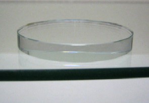 40 cm Durchmesser 10 mm Loch 3 Stück zusammen 4 mm Glasscheiben Klarglas rund 